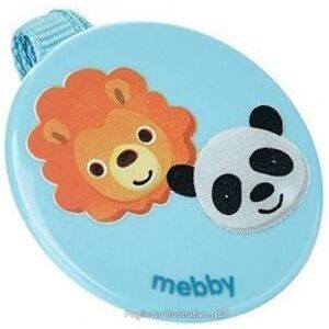 Medel International Srl Mebby - Clip porta succhietto azzurro fantasia animali