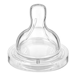 PHILIPS SpA Avent 2 Tettarelle Classic+ Flusso Lento 2 Fori 1m+  Allattamento Neonato