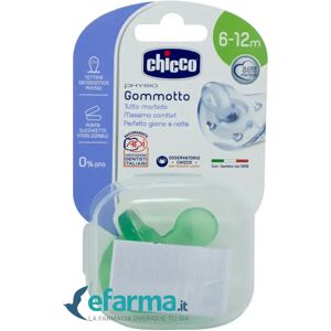 Chicco Physio Soft Gommotto Ciuccio Blu In Silicone 6-12m+