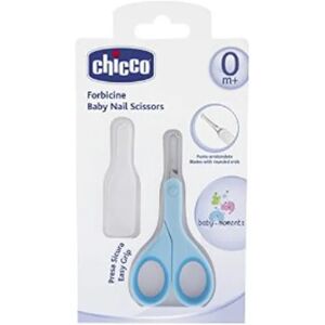 Chicco Forbicine Azzurro Punta Arrotondata