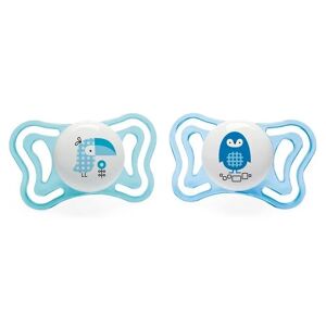 Chicco Succhietto Light Boy Silicone 2-6 mesi 2 Pezzi