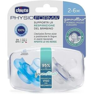 Chicco Gommottino PhysioForma Boy In Silicone Per Bambino 2-6 mesi 2 Pezzi