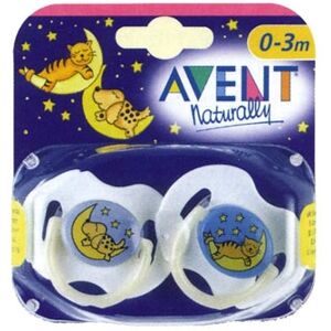 Philips Avent Succhiotto in Silicone Notte 3-6 mesi