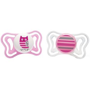 CHICCO Physioforma Light Silicone 6-16 Mesi 1 Succhietto Rosa + 1 Succhietto Bianco Rosa Bianco