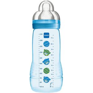 MAM Easy Active Baby Bottle Biberon 4+ Mesi Silicone Capienza: 330 Ml Azzurro