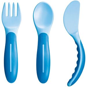 MAM Baby'S Cutlery 6+ Mesi 1 Set Posate Morbide Azzurre