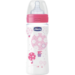 Chicco Biberon Perfect5 Girl 300 Ml Silicone 3 Fori