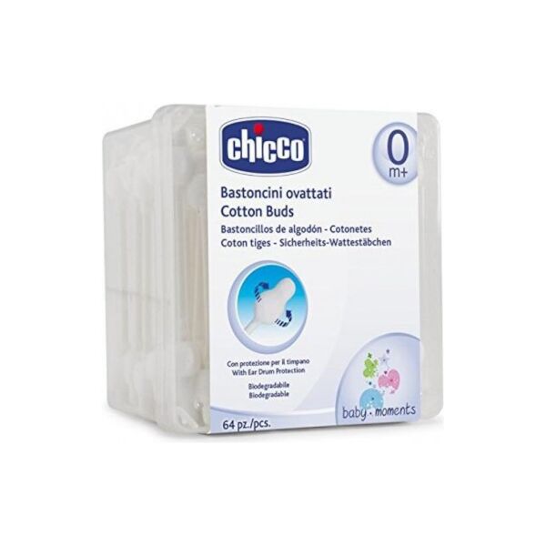 chicco bastoncini ovattati 0m+ 60 pezzi