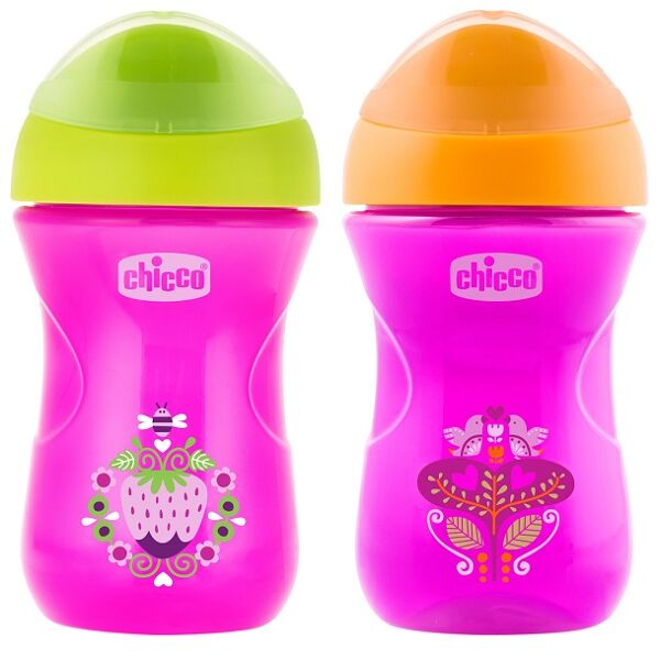 chicco ch tazza easy cup rosa 12m+