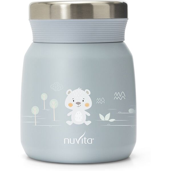 nuvita contenitore termico acciaio inox cibi liquidi/solidi azzurro 300 ml