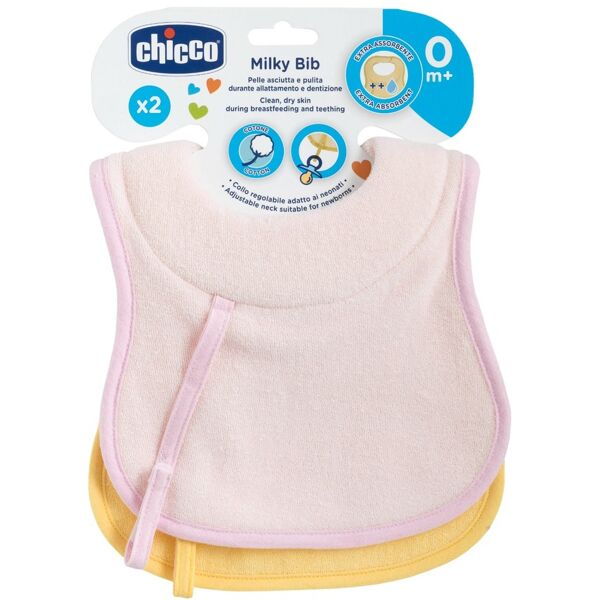 chicco bavagline 0 mesi+ 2 pezzi rosa