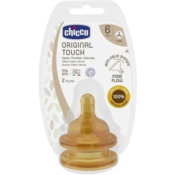 chicco tettarella benessere original touch 6 m+ 2 pezzi