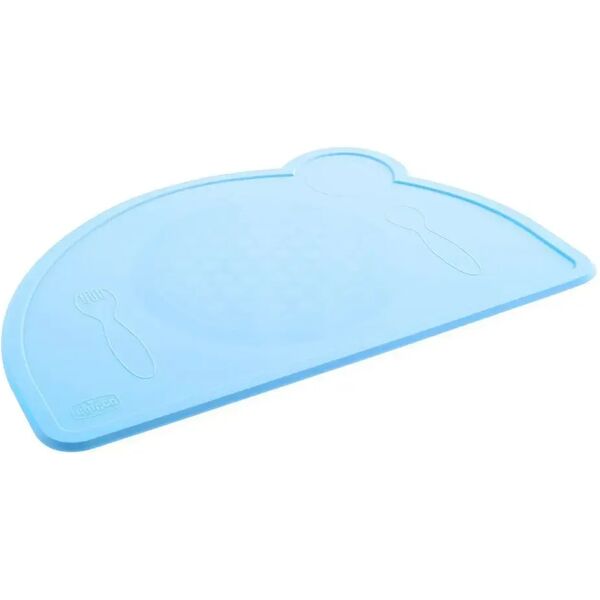 chicco tovaglietta in silicone colore azzurro