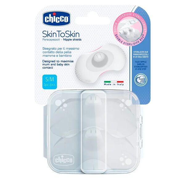 chicco paracapezzoli silicone taglia small