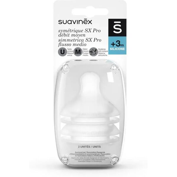 suavinex tettarella simmetrica sx pro silicone flusso medio