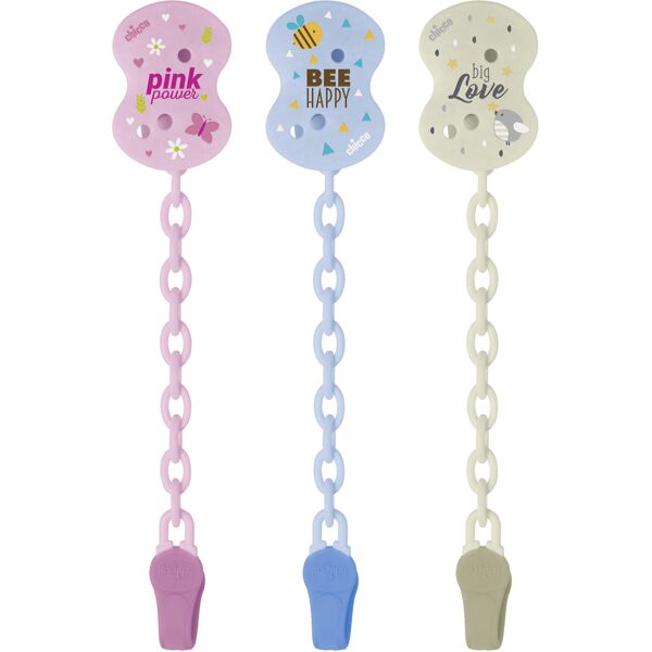 chicco clip con catenella mixed colors new 2020