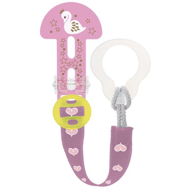 mam clip & cover 0+ mesi 1 clip bianca e rosa