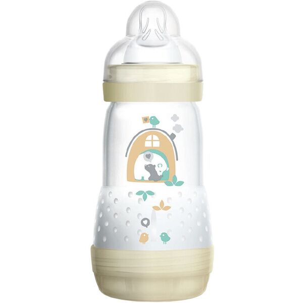 mam easy start anti-colic 2+ mesi silicone capienza: 260 ml bianco