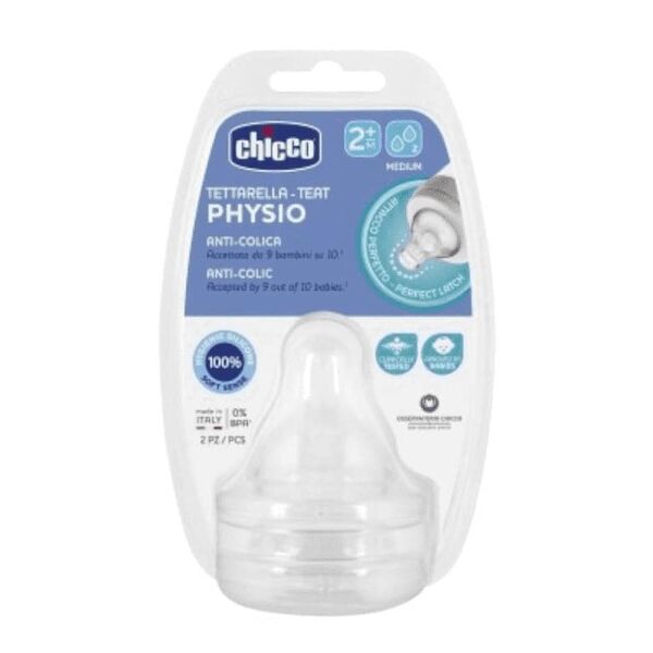 chicco tettarella physio 2 mesi+ 2 tettarelle