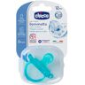 Chicco Physio Soft Gommotto Ciuccio Blu In Silicone +12 mesi