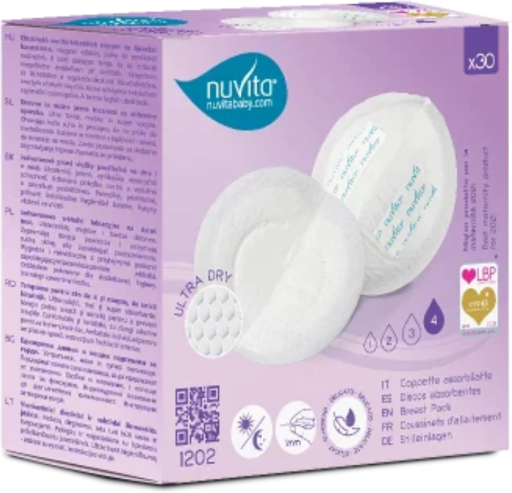 Nuvita Baby Coppette Assorbilatte Monouso per Giorno e Notte