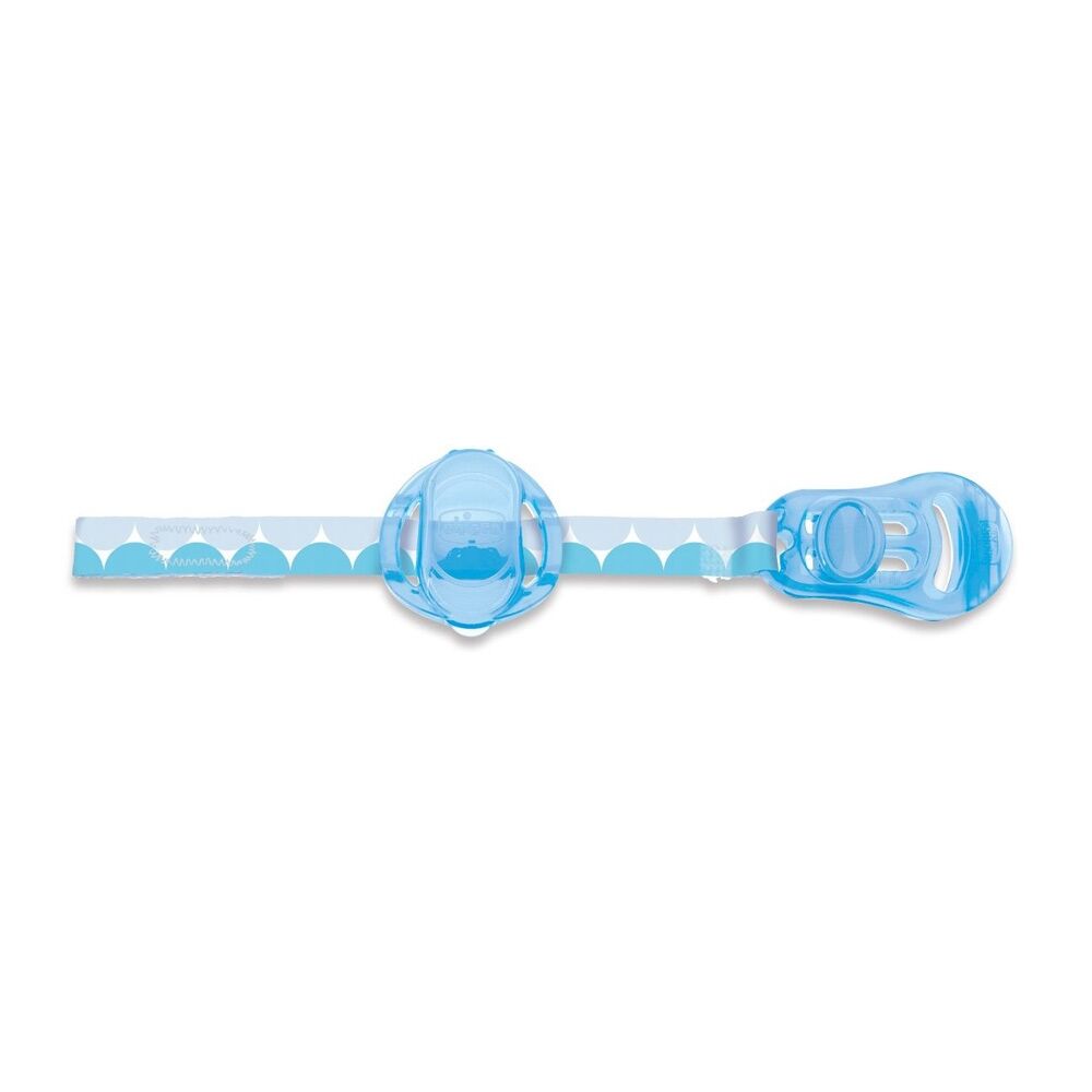 Chicco Clip Salvasucchietto 0M+ Colore Azzurro, 1 Pezzo