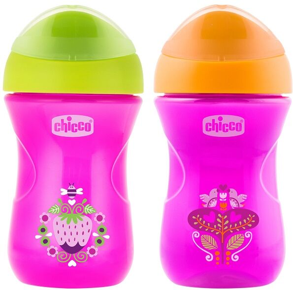 chicco ch tazza easy cup rosa 12m+