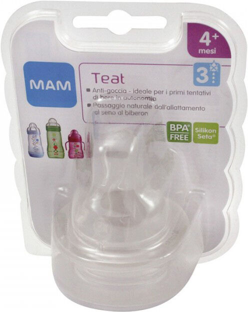 Baby Italia Mam Teat Tett.Silic.A/gocc.2pz