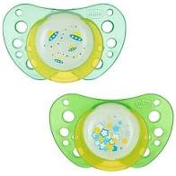 Chicco Succhietto Physio Air Luminoso Silicone 4m+ 2 Pezzi Caucciu'