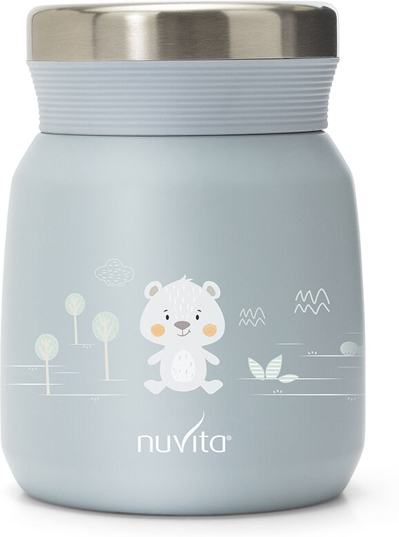 Nuvita Contenitore Termico Acciaio Inox Cibi Liquidi/Solidi Azzurro 300 ml