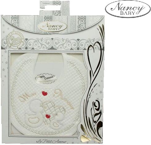 NANCY BABY Bavetta Art 388 Dis. 14 Colore A Scelta Misura Unica BIANCO-CIELO UNICA