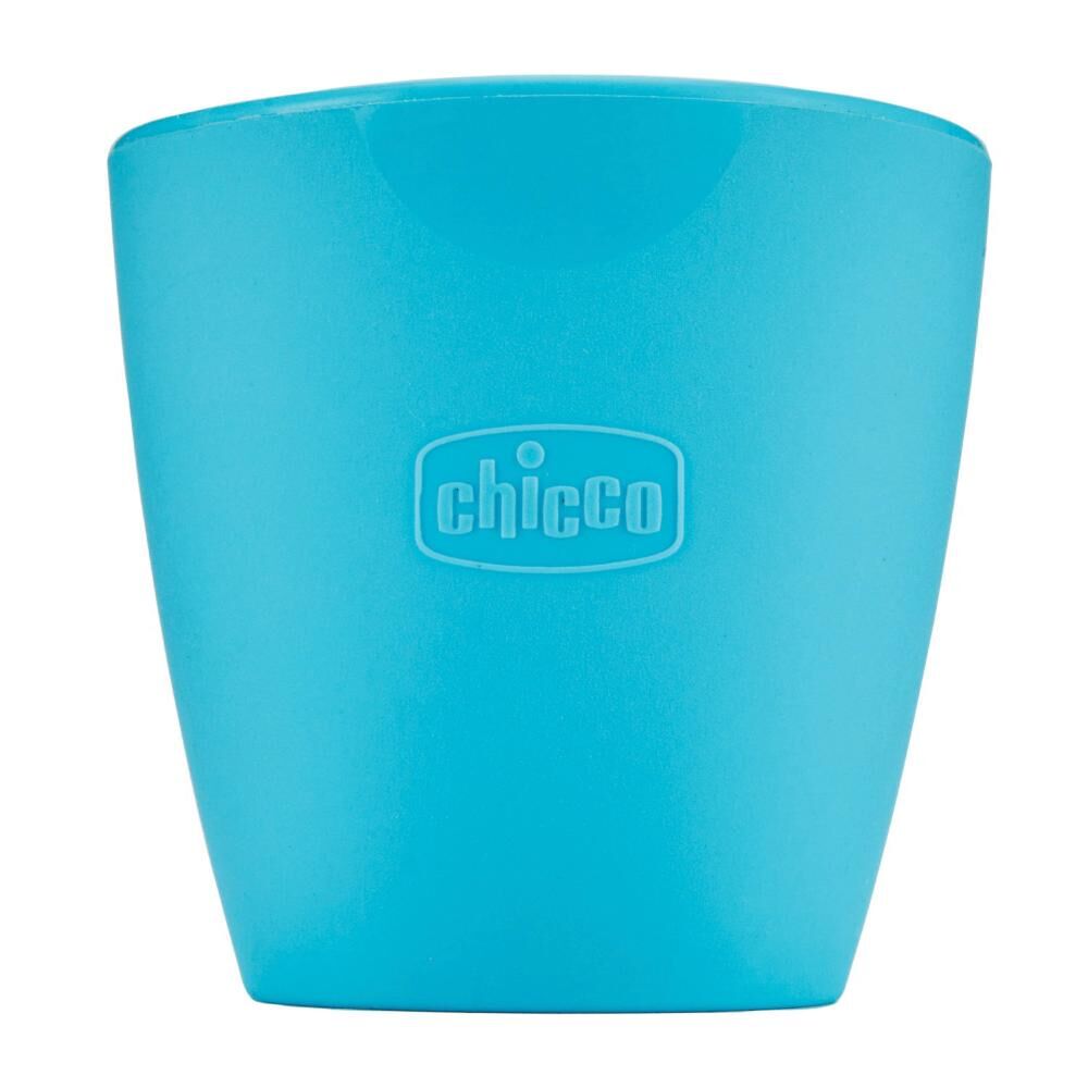 Chicco Ch Bicchiere Sil Azzurro 6m+