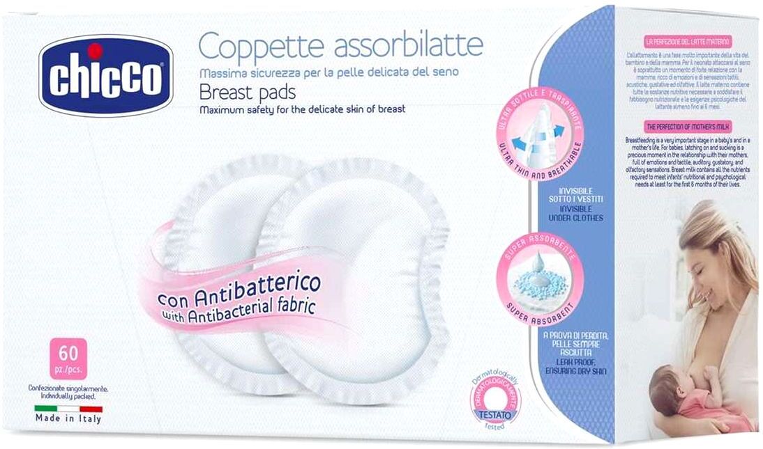 Chicco Coppette Assorbilatte 60 Pezzi