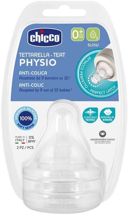 Chicco Tettarella Silicone Perfect 5 0 Mesi 1 Foro 2 Pezzi