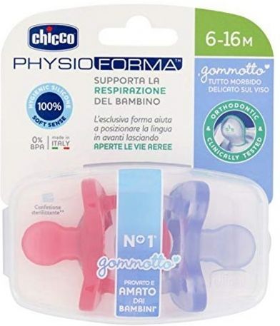 Chicco Gommotto Silicone Girl 6-16 Mesi 2 Pezzi