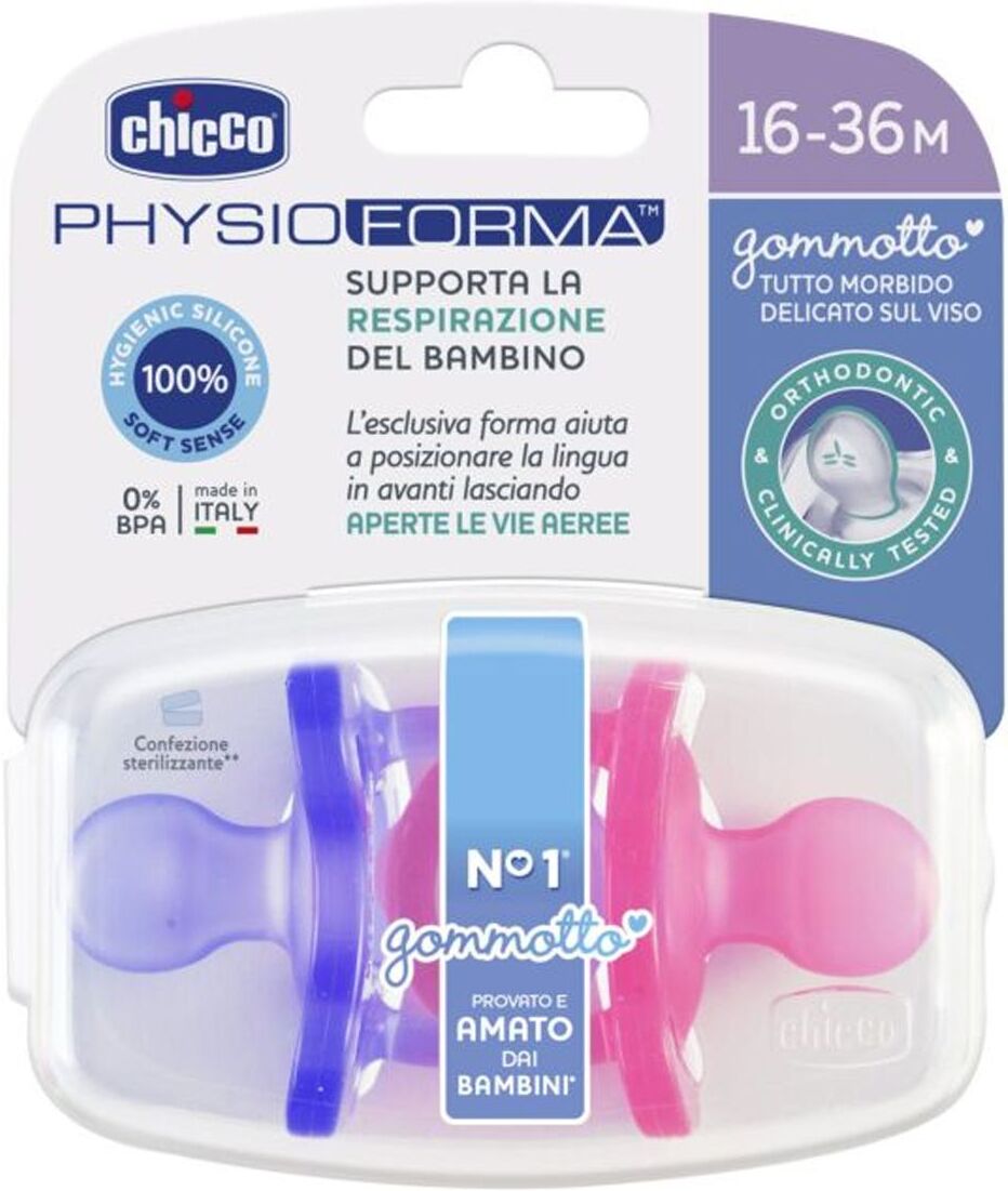 Chicco Gommotto Silicone Girl 16-36 Mesi 2 Pezzi