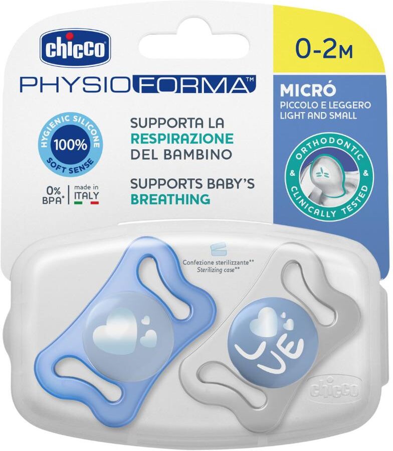 Chicco Ch Succh.Micro Blu Sil.0-2m2pz