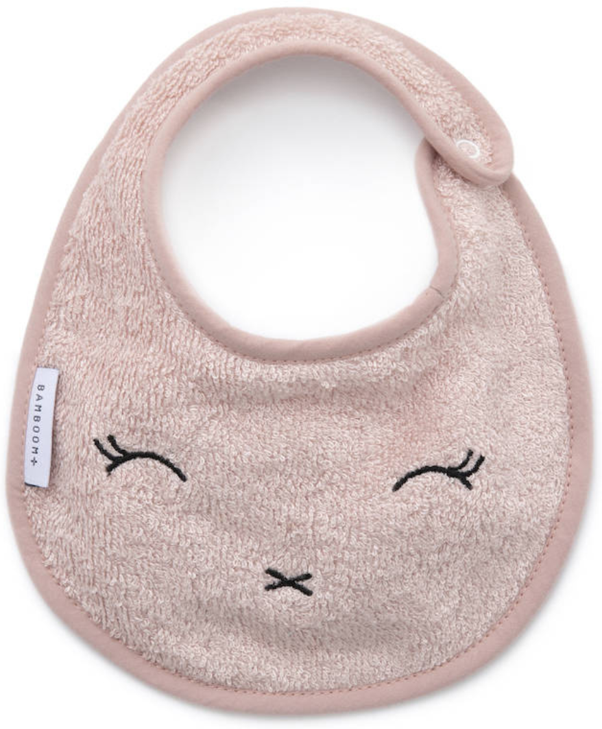 Bamboom Bavaglino Bib in Spugna per bambini Rosa