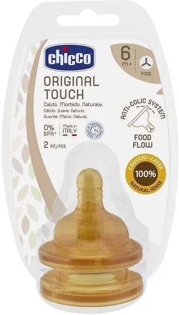 Chicco Tettarella Benessere Original Touch 6 m+ 2 pezzi