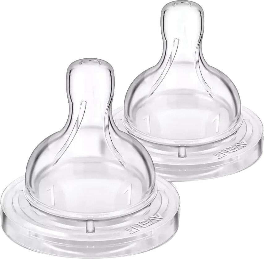 AVENT Tettarelle Prime Poppate 1 foro 2 Pezzi