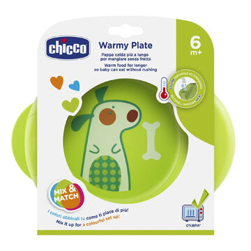 Chicco Ch piatto pappacalda verde 6m+