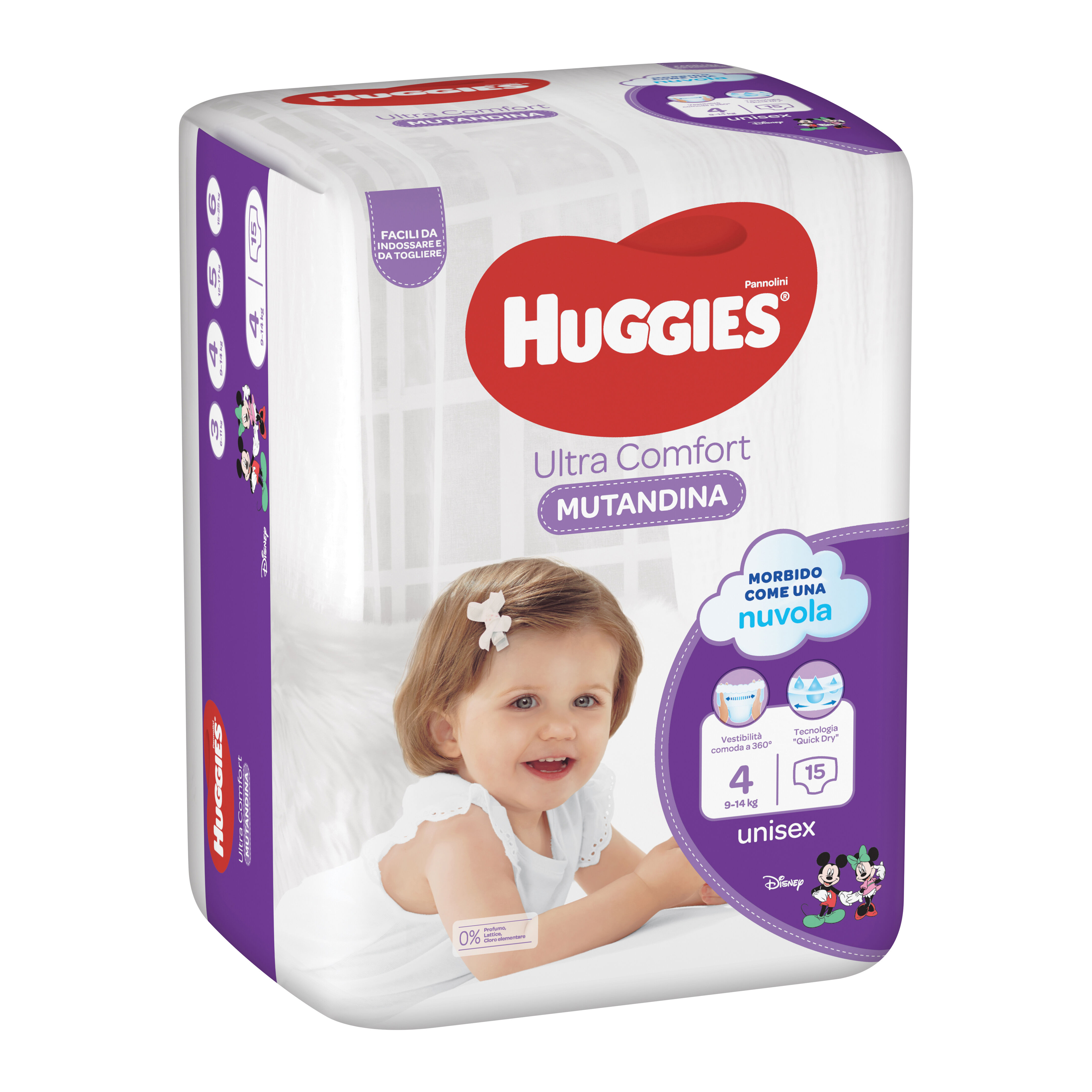 HUGGIES Hugg.p-mut.4(9-14kg)15pz