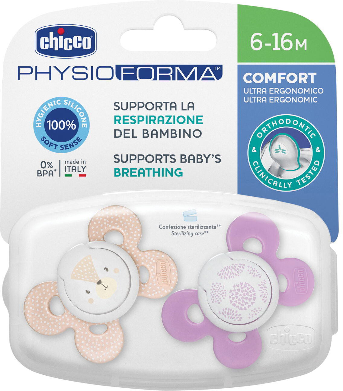 Chicco Ch succh.comf.sil.grl 6-12m2pz