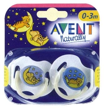 Philips Avent Succhiotto in Silicone Notte 3-6 mesi