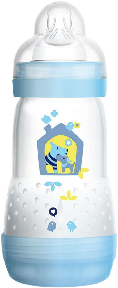 MAM Easy Start Anti-Colic 2+ Mesi Silicone Capienza: 260 Ml Azzurro