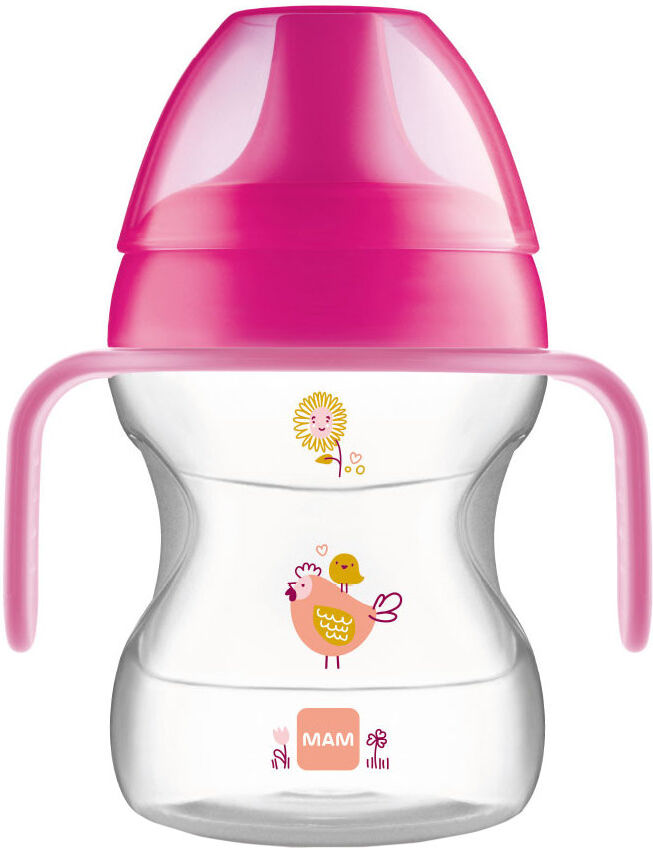 MAM Learn To Drink Cup 6+ Mesi Capienza: 190 Ml Rosa