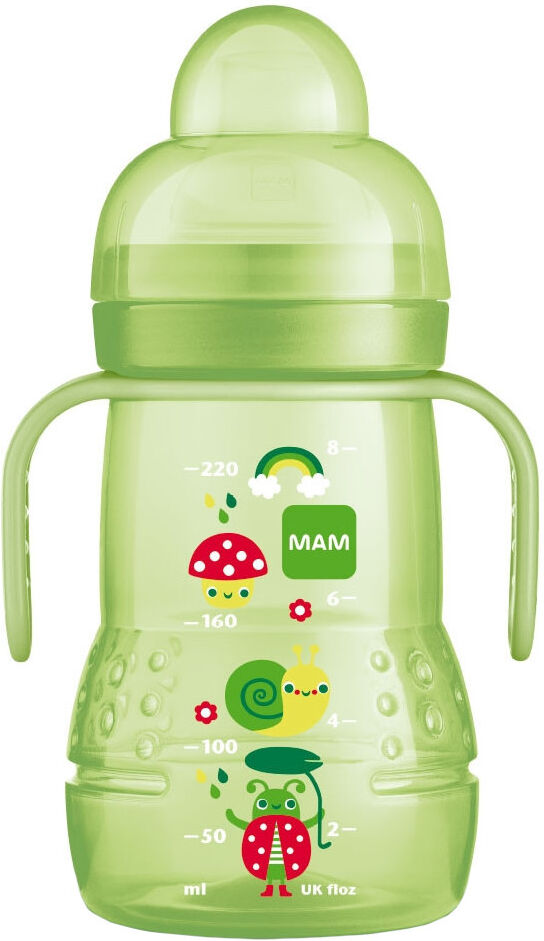 MAM Trainer 4+ Mesi Silicone Capienza: 220 Ml Verde