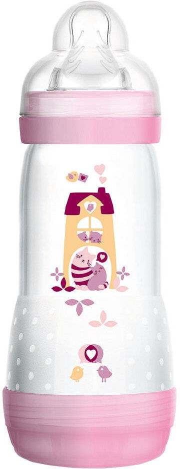 MAM Easy Start Anti-Colic 4+ Mesi Silicone Capienza: 320 Ml Rosa