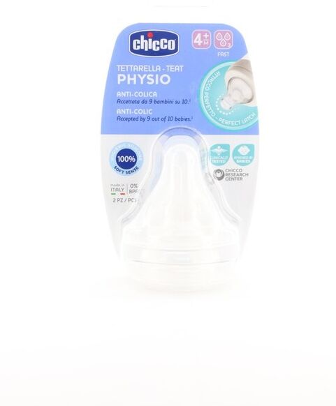 Chicco Tettarella Perfect5 4m Silicone 2 Pz 3 Fori