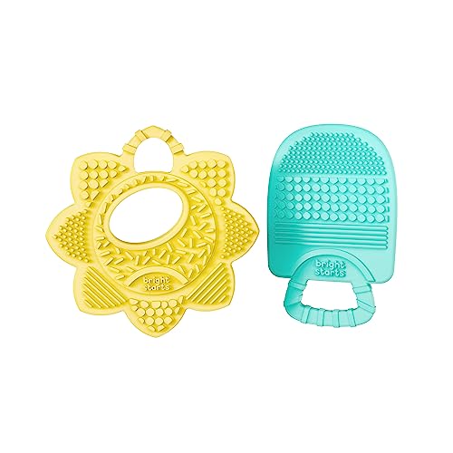 Bright Starts , Sunny Fopspenen 2 Multi-Textured Bijtringen